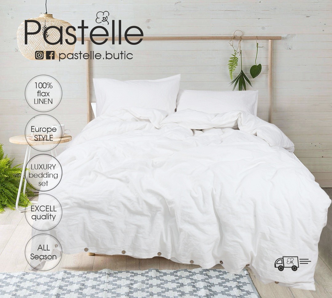 ID1742 Flax Linen Blanche